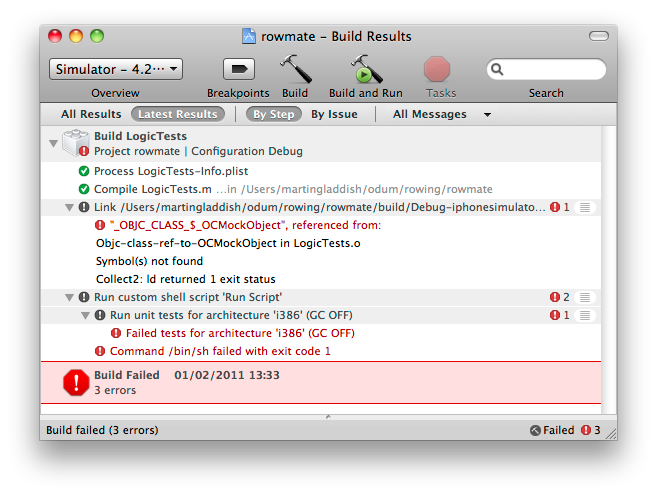 linker error window